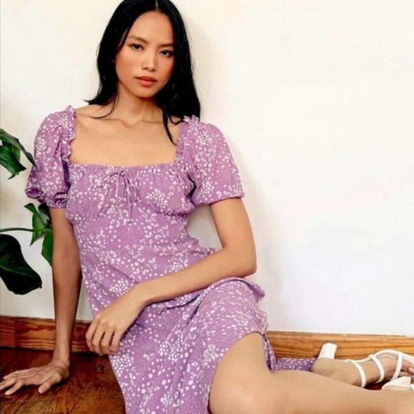 Faithfull the Brand Dresses & Skirts - Faithfull the Brand Francis Mini Dress Stevie Floral Lavender Size US6 Medium